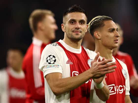 Article image:Dušan Tadić claims 'grown man' Antony will make own call on Ajax future