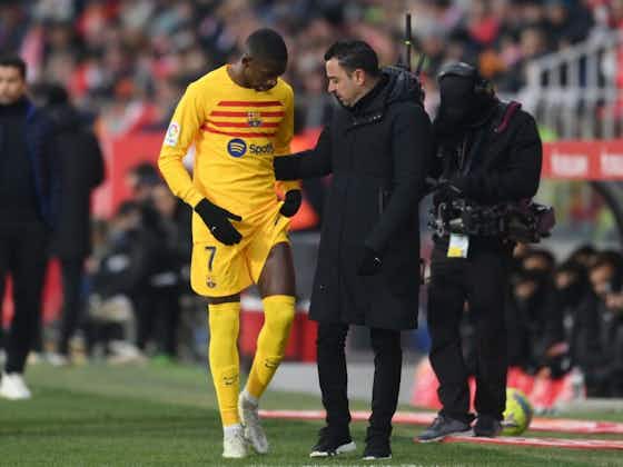 Article image:Barcelona confirm Ousmane Dembélé injury