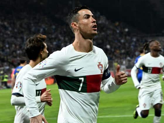 Article image:Cristiano Ronaldo continues to redefine standards with Portugal brace 🤯