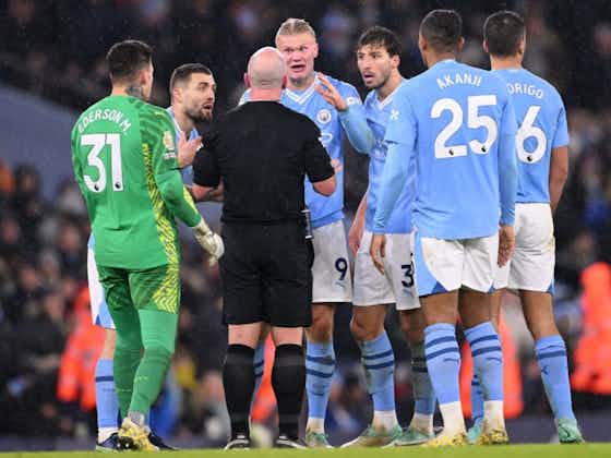 Article image:Man City charged after referee flashpoint in Tottenham draw