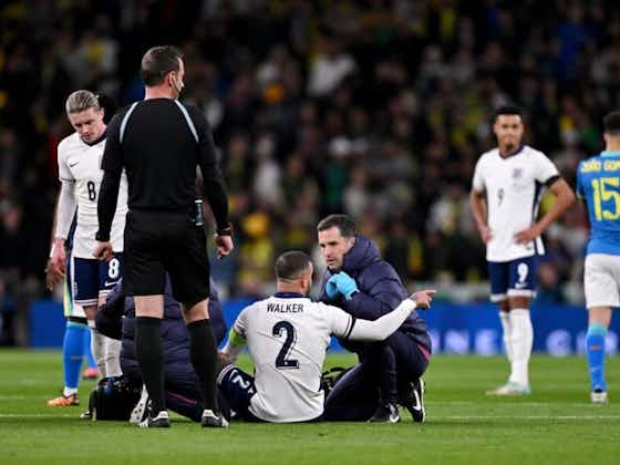 Article image:Worry for club and country as Walker subbed off with potential injury 😓