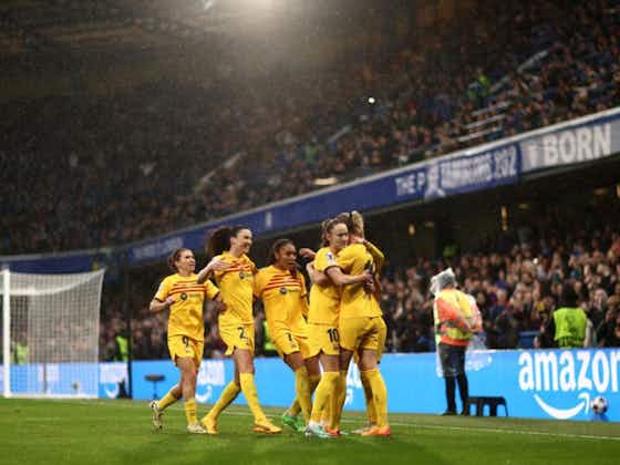 Article image:Chelsea see red as Barcelona book UWCL final spot
