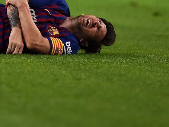 Artikelbild:Schwere Messi-Verletzung überschattet Barca-Sieg