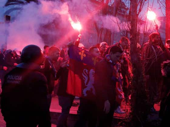 Artikelbild:🎥 Barcelona ganz benebelt: Lyon-Fans mit feuriger Vorfreude