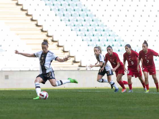 Artikelbild:DFB-Frauen fliegen zur WM 2023! Qualifikation nach 3:0 gegen Türkei sicher