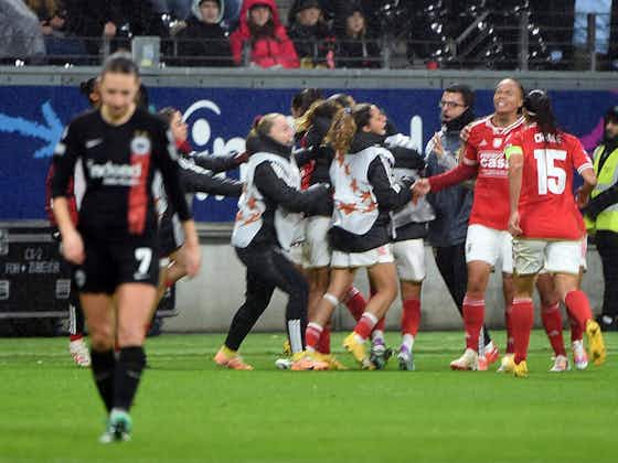 Artikelbild:Elfmeter-Drama in in der UWCL: Frankfurt vergibt Sieg gegen Benfica