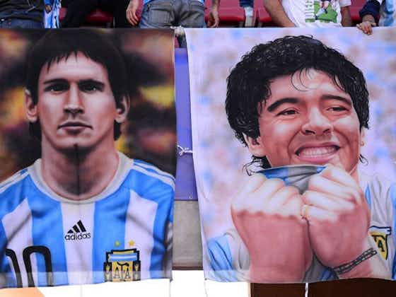 Imagen del artículo:Messi y Maradona, Maradona y Leo Messi