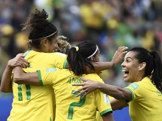 Imagem do artigo:Com hat-trick de Cristiane, Brasil estreia na Copa com vitória