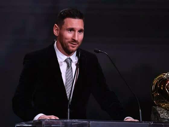 Imagem do artigo:No Bola de Ouro, Messi exalta o Barcelona e sonha com nova Champions