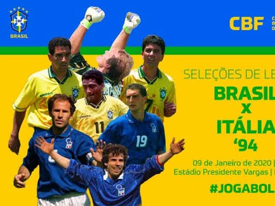 Imagem do artigo:Com Taffarel, Bebeto e Romário, Brasil de 94 recebe Itália sem Baggio
