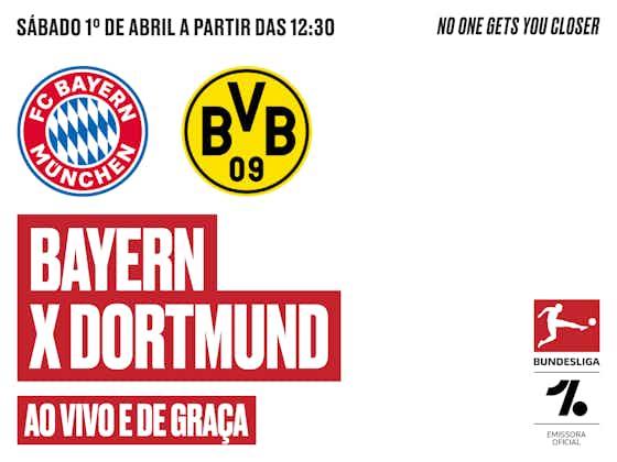 Imagem do artigo:📱 Transmissões de sábado: Bayern x Dortmund no OF, Fla-Flu e mais finais