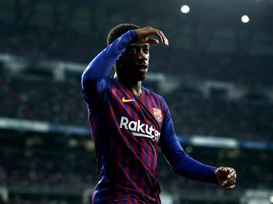 Image de l'article :Ousmane Dembélé incertain pour Barça-OL