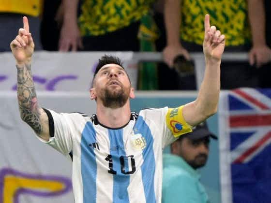 Immagine dell'articolo:📸 Messi, tabu storico infranto: 1⃣ gol nella fase finale di un Mondiale!