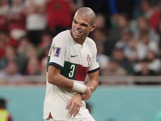 Artikelbild:Pepe bricht sich bei Portugals WM-Aus den Arm