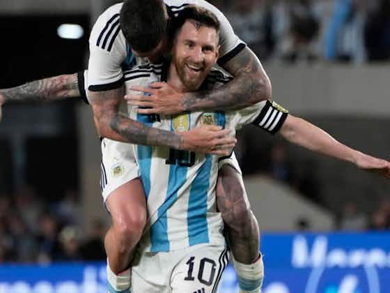Artikelbild:Tränen, Tor & Jubiläum bei Messi-Rückkehr nach Argentinien