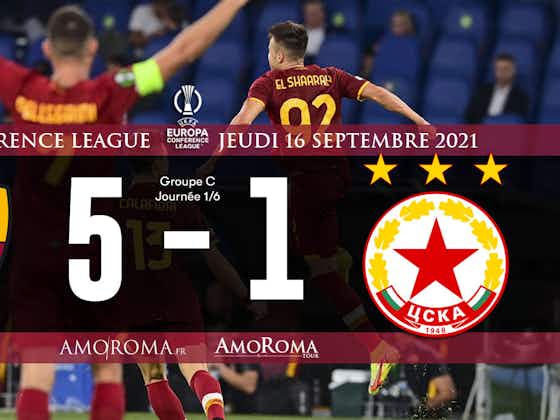 Image de l'article :AS Roma 5 – 1 CSKA Sofia : Pellegrini x2, El Shaarawy, Mancini et Abraham