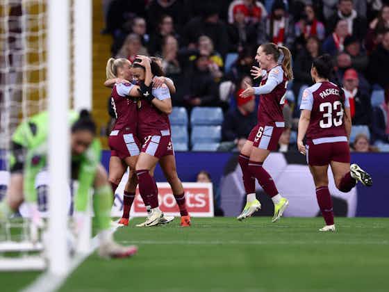 Article image:Villa women lose as title-chasing Arsenal put on a late show