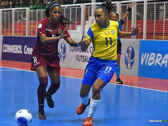 Imagen del artículo:La Selección de Brasil goleó por 7-0 a La Vinotinto en la Copa América Femenina de Futsal