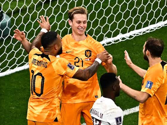 Artikelbild:Frenkie de Jong trifft: Niederlande feiert Achtelfinaleinzug bei WM 2022