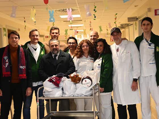 Article image:Thiago Motta visits Rizzoli Hospital in Bologna