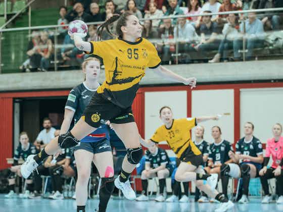 Artikelbild:Starke zweite Halbzeit: Handballerinnen siegen beim Schlusslicht