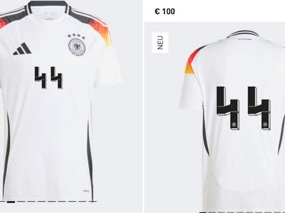Immagine dell'articolo:Il 44 ricorda la sigla delle SS: Adidas vieta la vendita della maglia della Germania col numero