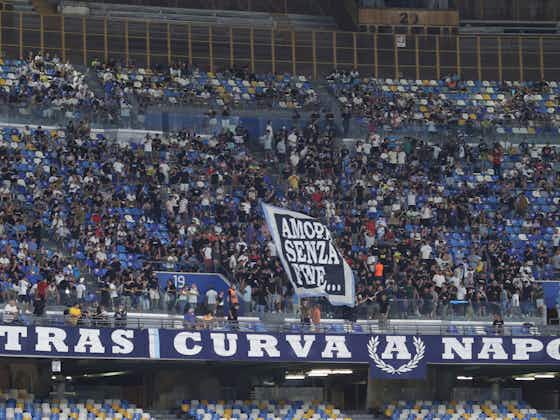 Immagine dell'articolo:Napoli Frosinone, contestazione allo stadio Maradona da parte dei tifosi