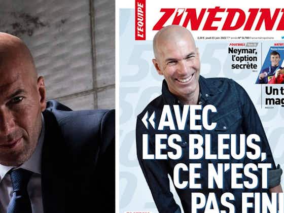 Imagen del artículo:Zidane se olvida del PSG: "Mi deseo más profundo está con la selección francesa"