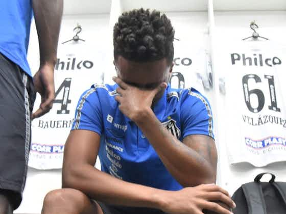 Imagem do artigo:Bruno Oliveira chora em primeiro jogo pelo Santos: “Meu sonho”