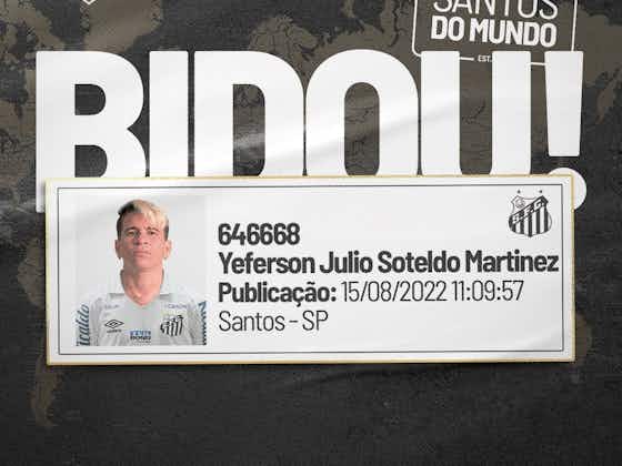 Imagem do artigo:Soteldo aparece no BID e pode reestrear pelo Santos contra o São Paulo
