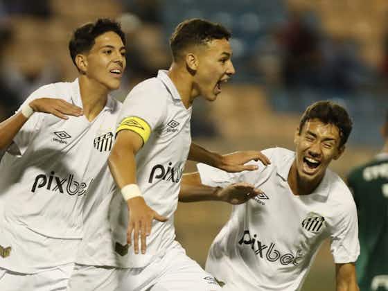Imagem do artigo:Deivid brilha, Santos vence o Palmeiras e lidera o Brasileiro Sub-17