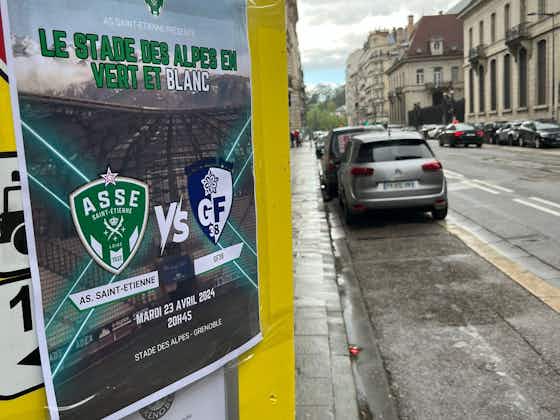 Image de l'article :Les supporters de l'ASSE veulent "le stade des Alpes en vert et blanc"