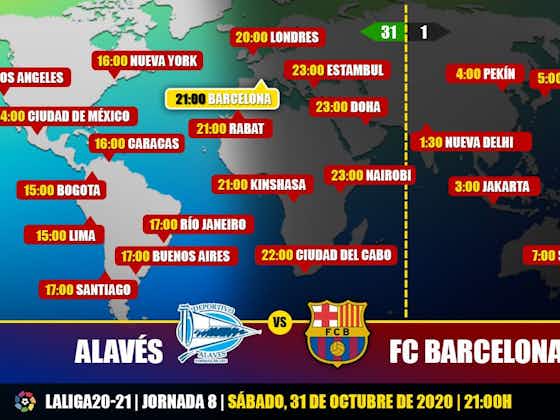 Imagen del artículo:Alavés vs FC Barcelona en TV: Cuándo y dónde ver el partido de LaLiga