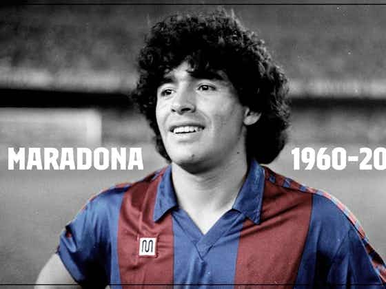 Imagen del artículo:Luto en el Barça y en el fútbol mundial: Fallece Diego Armando Maradona