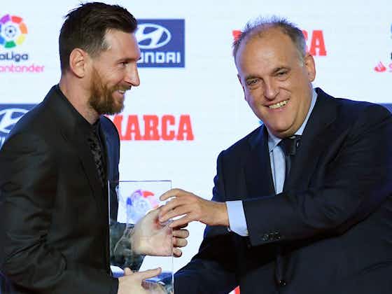 Imagen del artículo:Tebas abre un poco la puerta del Barça a Messi por la marcha de Busquets