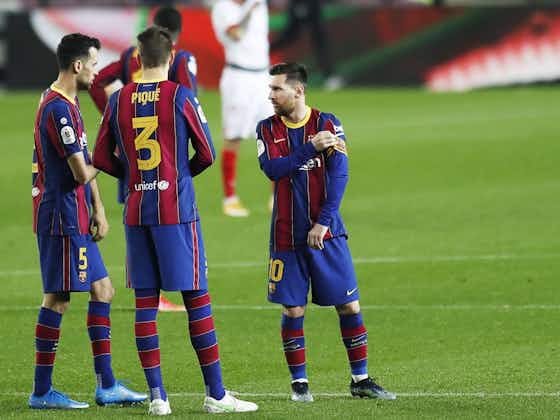 Imagen del artículo:Messi, Piqué y Busquets tocan el cielo de la Copa del Rey