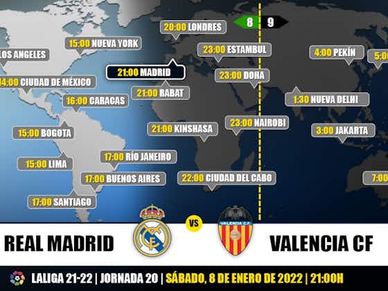 Imagen del artículo:Real Madrid vs Valencia en TV: Cuándo y dónde ver el partido