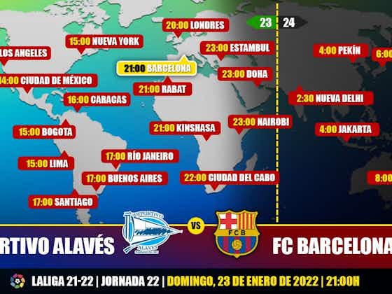 Imagen del artículo:Deportivo Alavés vs FC Barcelona en TV: Cuándo y dónde ver el partido de LaLiga