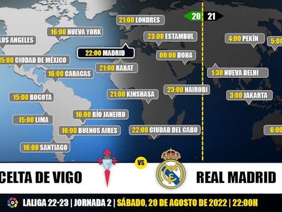 Imagen del artículo:Celta de Vigo vs Real Madrid en TV: Cuándo y dónde ver el partido de LaLiga