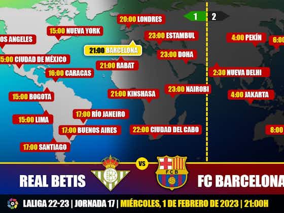 Imagen del artículo:Real Betis vs FC Barcelona en TV: Cuándo y dónde ver el partido de LaLiga