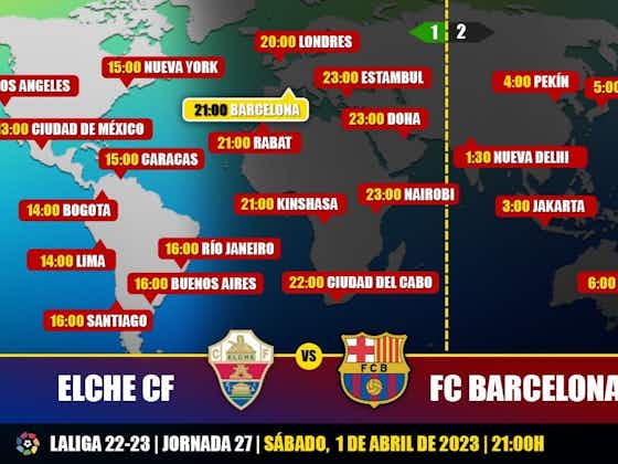 Imagen del artículo:Elche CF vs FC Barcelona en Televisión: Cuándo y dónde ver el partido