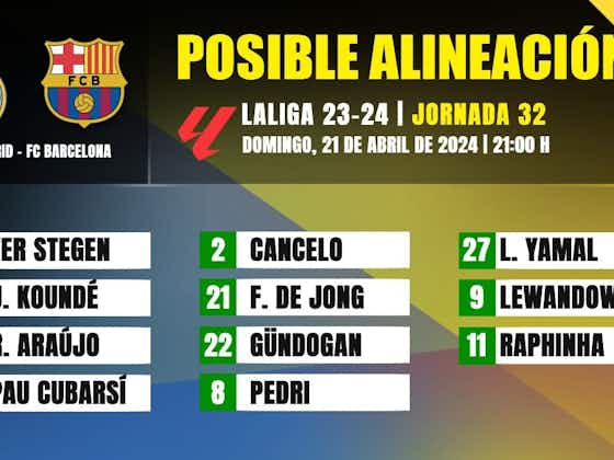 Imagen del artículo:Real Madrid-FC Barcelona: Las posibles alineaciones de la jornada 32 de LaLiga EA SPORTS