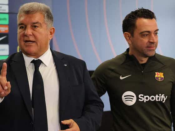 Article image:Xavi tiene la palabra de Laporta sobre los fichajes que podrá hacer el Barça en verano
