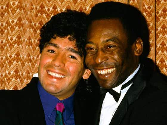 Image de l'article :Pelé et Platini sous le choc pour Maradona