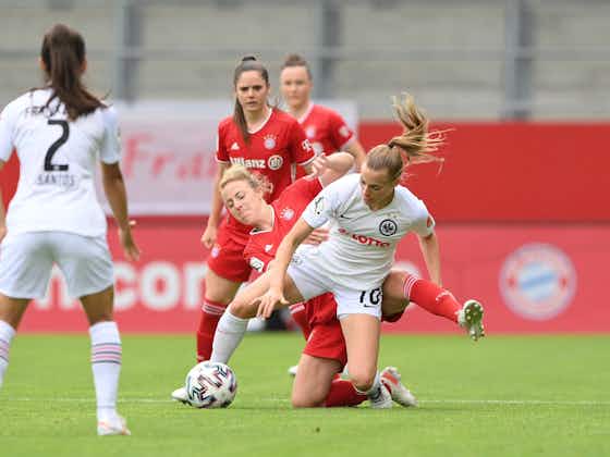 Artikelbild:Zuschauerrekord in der Frauen-Bundesliga: Frankfurt gegen Bayern vor Rekord-Kulisse