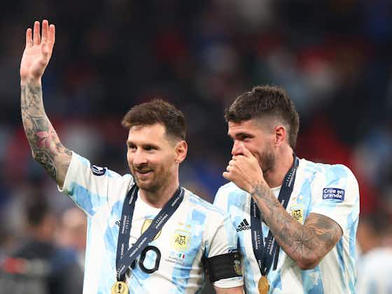 Artikelbild:Finalissima: Lionel Messi glücklich nach Triumph in Wembley