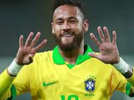 Imagem do artigo:Neymar precisará de 21 jogos para alcançar Pelé na artilharia da seleção se mantiver média atual