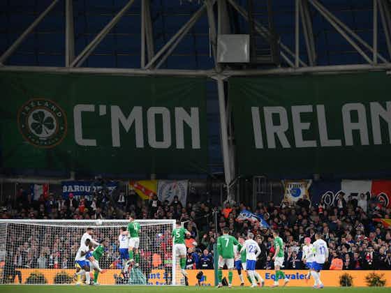 Article image:Anti-FIFA and Noël Le Graët banner removed from away end during Ireland-France