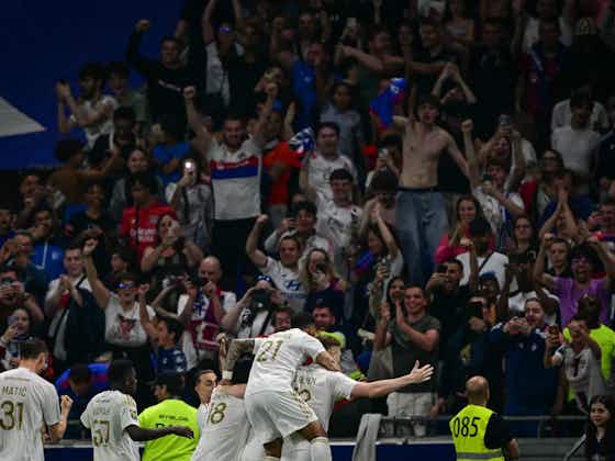 Article image:PLAYER RATINGS | Lyon 4-3 Brest: Last-gasp Ainsley Maitland-Niles penalty sees Lyon edge seven-goal thriller and reach the European places