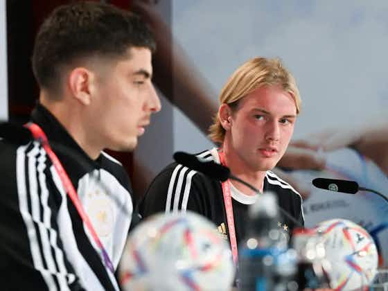 Article image:Kai Havertz and Julian Brandt discuss Spain and opening day defeat